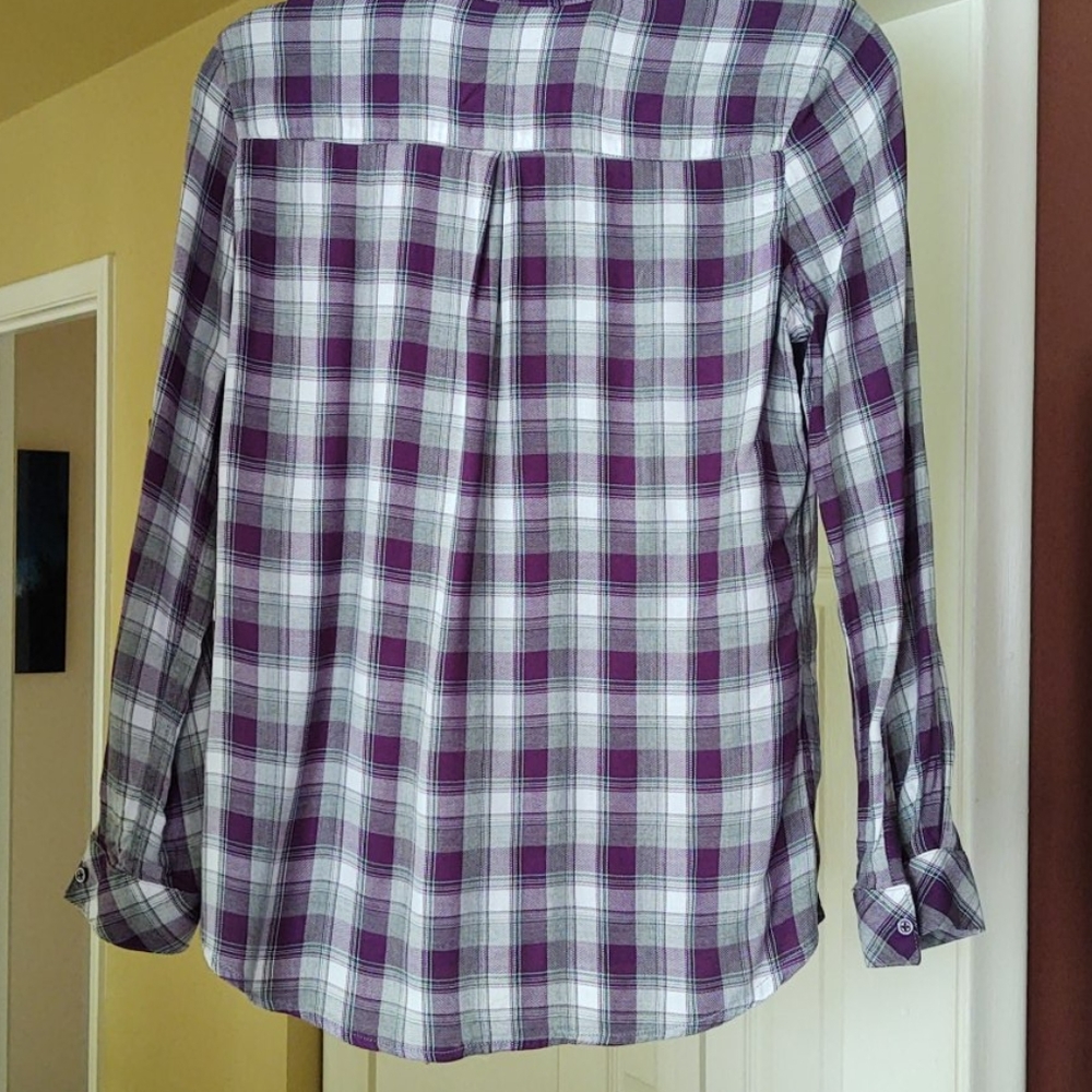 Maison Jules  long sleeves plaid Shirt - Picture 4 of 7